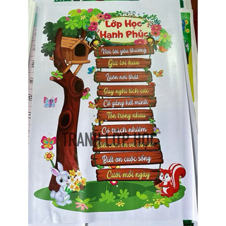 (Có sẵn) Trang trí LỚP HỌC HẠNH PHÚC 002