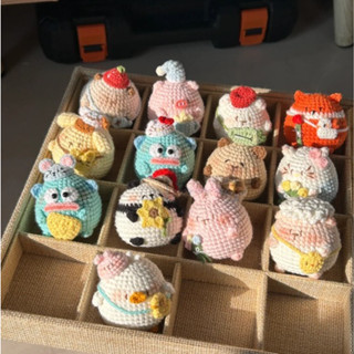 Móc Khoá Len Thú Ú Nu Dùng Để Treo Balo, Quà Tặng Handmade Làm Từ Len Milk Cotton 125g