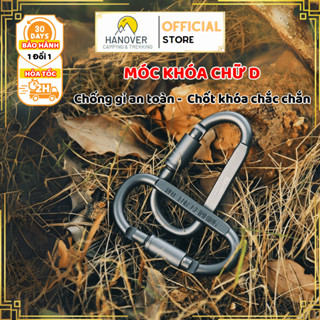 Móc Khóa Đa Năng Chữ D Khoá Xoay Lock Hợp Kim Nhôm 8cm, Móc Khóa Treo Đồ Tiện Dụng Khi Đi Cắm Trại