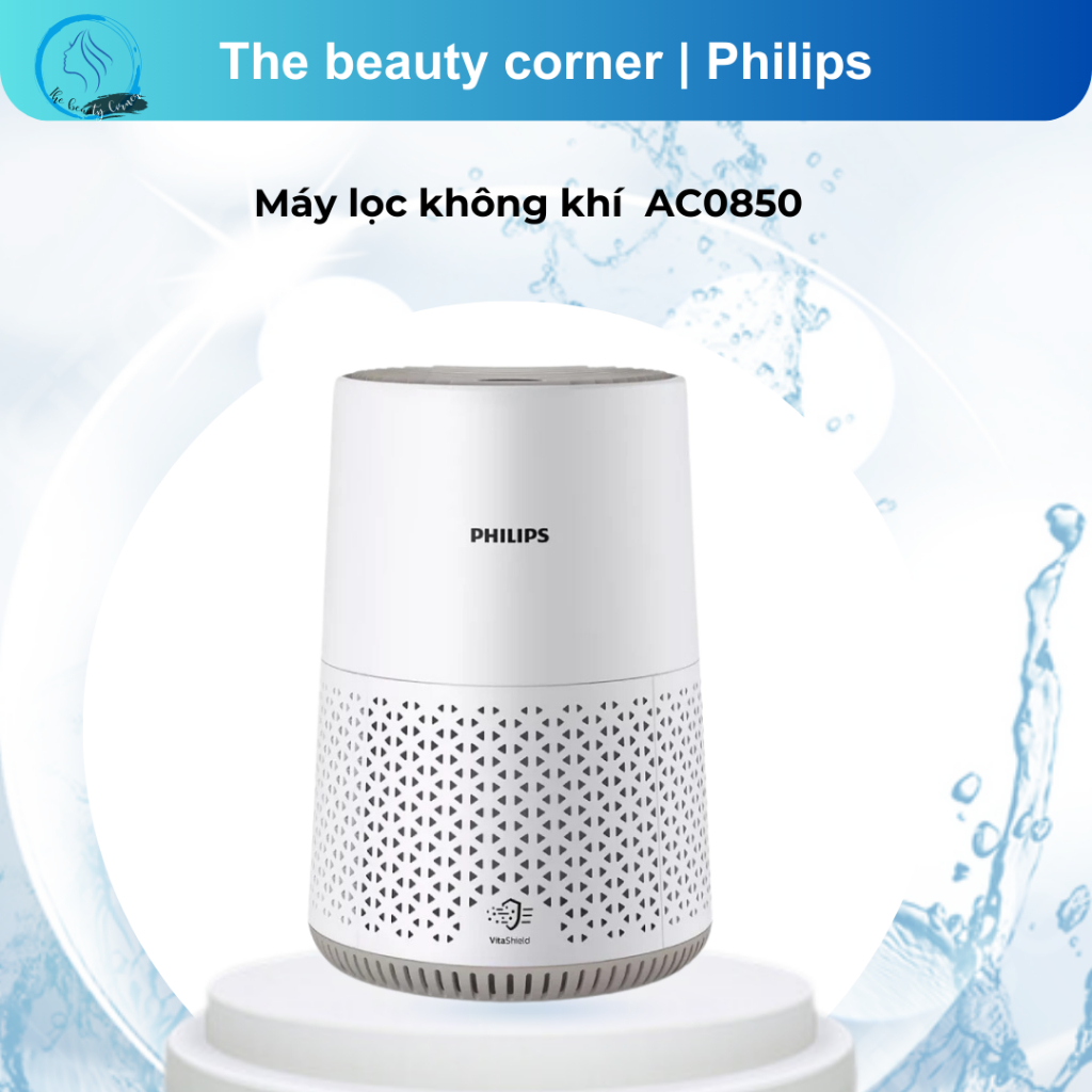 Máy Lọc Không Khí Philips AC0850 /20 | Nhỏ gọn, làm sạch trong chưa đầy 16 phút - Hàng Chính Hãng
