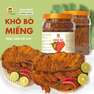 Khô Bò Củ Chi Tasty Food, Khô Bò Miếng Đen Mềm, Khô Bò Giòn Ngon