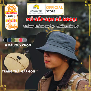 Mũ tai bèo dã ngoại gấp gọn thời trang chống thấm nước chống tia UV, Mũ trekking camping thoáng mát