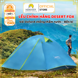 Lều cắm trại dã ngoại 2 lớp cao cấp chính hãng desert fox chống mưa nắng, lều camping cho 3-4 người