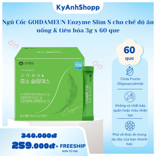  Ngũ Cốc GOIDAMEUN Enzyme Slim S cho chế độ ăn uống & tiêu hóa 3g x 60 que 