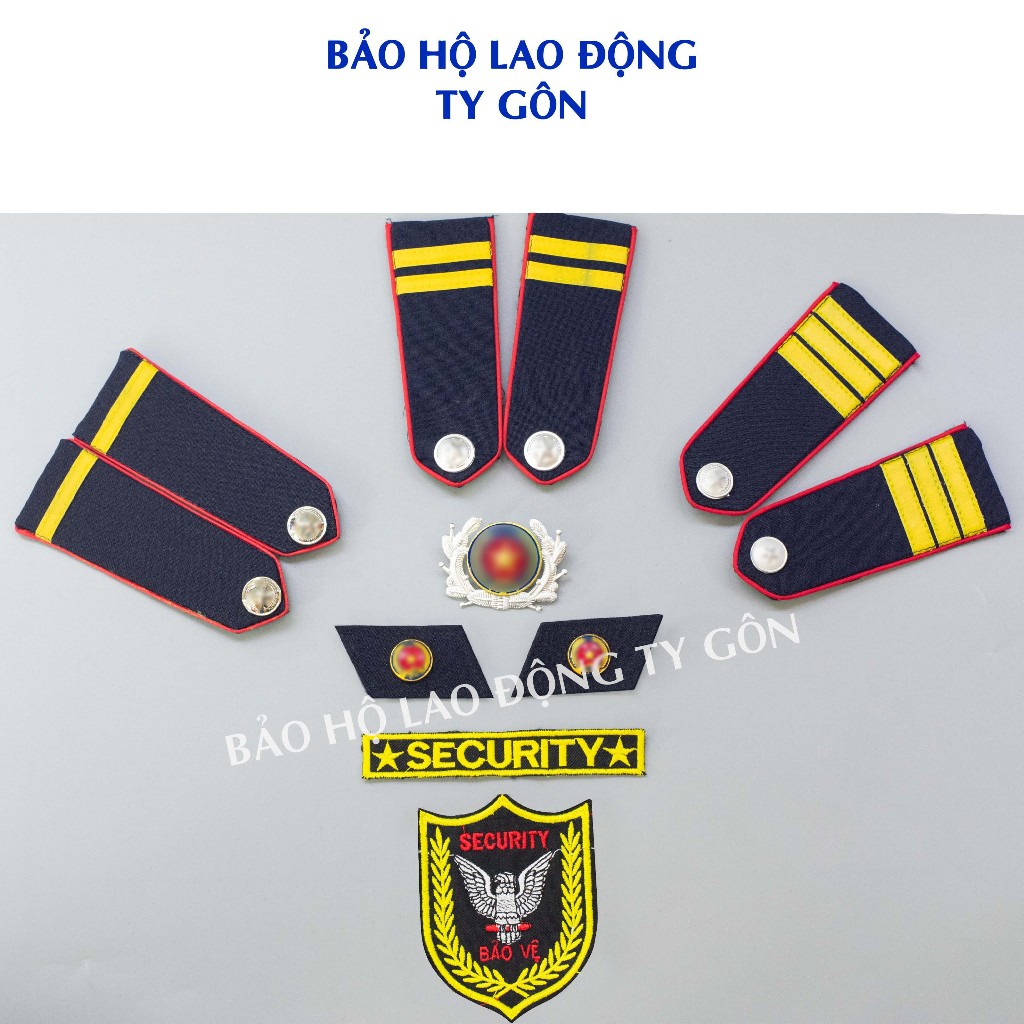 Cầu vai áo bảo vệ, ve áo, cavat, sao nón bảo vệ