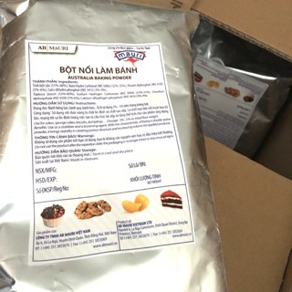 Bột nở/Bột Nổi Baking Powder 1Kg (combo 2 Gói 500g) chuyên dùng làm bánh bông lan, bánh qui, bánh bao, giò chả