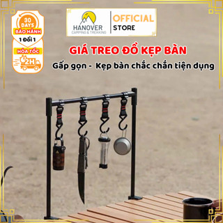 Giá Treo Đồ Kẹp Bàn Gấp Gọn Tiện Lợi Hợp Kim Nhôm Cao Cấp, Giá Treo Đèn Cắm Trại Dã Ngoại
