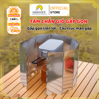 Tấm Chắn Gió Gấp Gọn Hợp Kim Nhôm Nhỏ Gọn Dễ Dàng Mang Theo, Tấm Chắn Gió Bếp Gas Camping Dã Ngoại