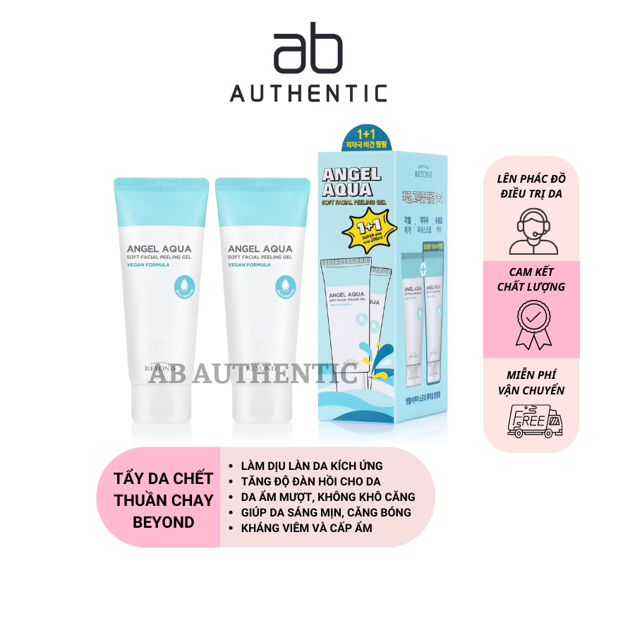 Tẩy da chết vật lý thuần chay Beyond Angel Aqua Peeling Gel 100ml - AB AUTHENTIC