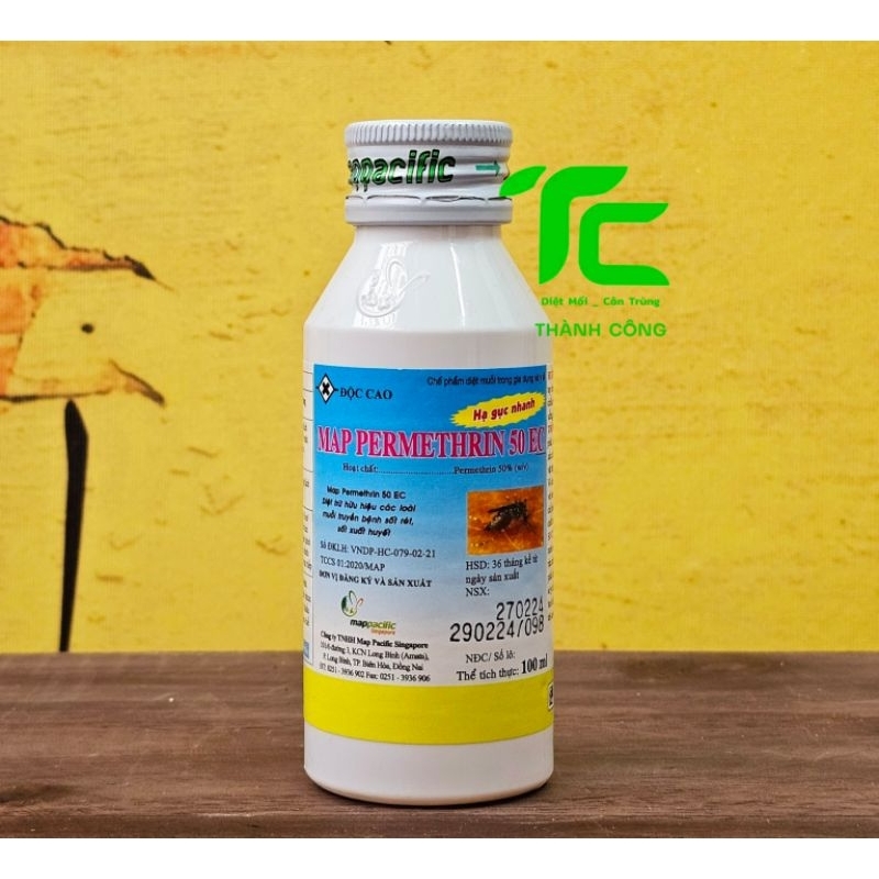 [Khuyến Mãi] Thuốc diệt muỗi côn trùng Map permethrin 50EC 100ml