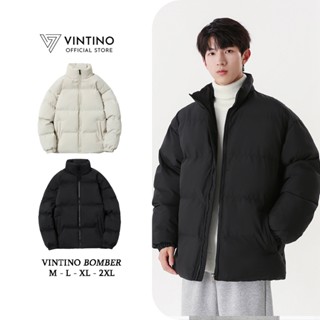  Áo Khoác Phao Nam Nữ Form Suông Trần Bông Mùa Đông Unisex Có Dây Rút Kiểu Hàn Quốc VINTINO 