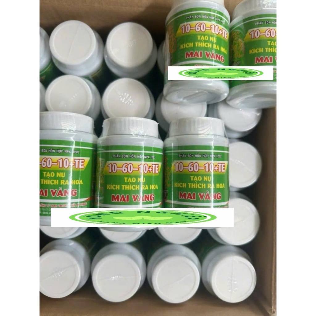 Phân bón 10-60-10 - Tạo nụ mai vàng - Hủ 100gr