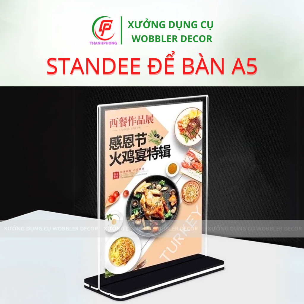 [ STANDEE MICA ĐỂ BÀN ] menu mica a5, standee để bàn, mica a5 để bàn, mica để bàn a5, menu để bàn a5