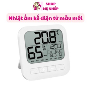 Nhiệt ẩm kế điện tử 5 trong 1 mẫu phím cơ ( tặng kèm pin)