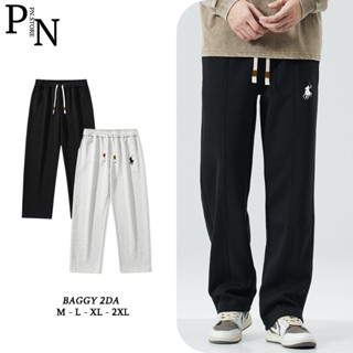 Quần Dài Nỉ 2 Da PN STORE Dáng Baggy Ống Suông Cạp Chun Unisex Nam Nữ QD01