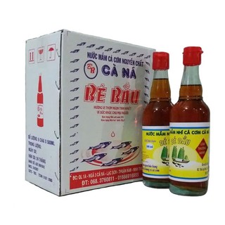  1 Thùng  6 chai  Nước mắm Bé Bầu loại HẠNG I - chai thủy tinh 500ml   HỎA TỐC HCM   