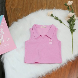 Áo Thun Gân Sát Nách Croptop Bé Gái Thêu Chữ Always Hoặc Thỏ Bunny Nexxi