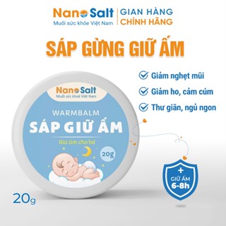  Sáp Gừng Giữ Ấm Cho Bé  20g Giảm Nghẹt Mũi Phòng Cảm Cúm Ngủ Ngon 