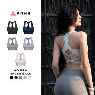 Áo bra tập gym yoga nữ Fitme Flow dây đan chéo hỗ trợ luyện tập chống xệ Racer Back - BRRB