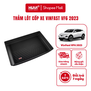 Thảm lót cốp xe Vinfast VF6 (2023-hiện tại) nhựa TPE đúc 3D chính hãng HUVI Việt Nam