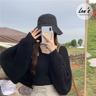 Áo khoác len cánh dơi blackpink Nàng Len