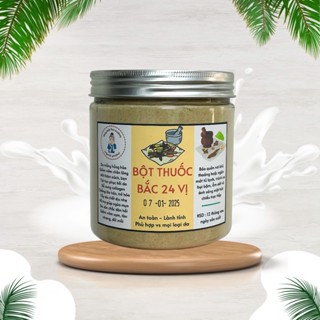Bột tắm trắng thuốc bắc 24 vị trắng da giảm mụn mờ thâm, bột đắp mặt thuốc bắc