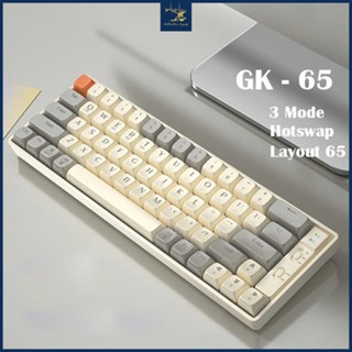 Bàn Phím Cơ Không Dây LANGTU GK65 3 Mode, Có Hotswap Kết Nối 3 Chế Độ, Pin Dùng 7 ngày
