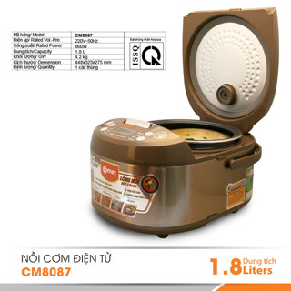 NỒI CƠM ĐIỆN TỬ COMET CM8087/CM8088 (1.8 LÍT - HÀNG CHÍNH HÃNG)