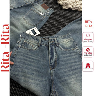 A42 Quần Ống Xuông Bò Nữ  Thời Trang Đơn Giản Trẻ Trung Dễ Phối Đi Học Đi Làm Vải QC Mềm Mịn Không Giãn RiTa jean 