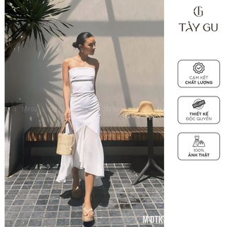 Đầm TK Maxi Phối Bèo Chiffon LILOU - TÂYGU - DTK76