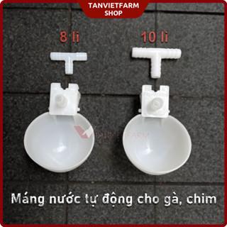  SET 10 Cái Máng uống nước tự động cho bồ câu loại tròn Dùng đường ống nước 8li hoặc 10 li 