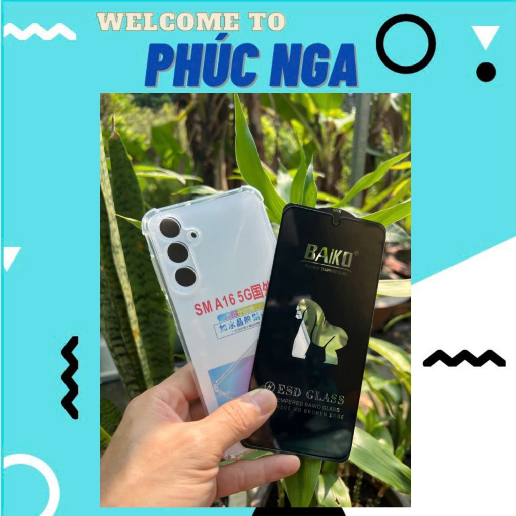 Ốp chống sốc kèm cường lực full màn hình Samsung A16 4/5G