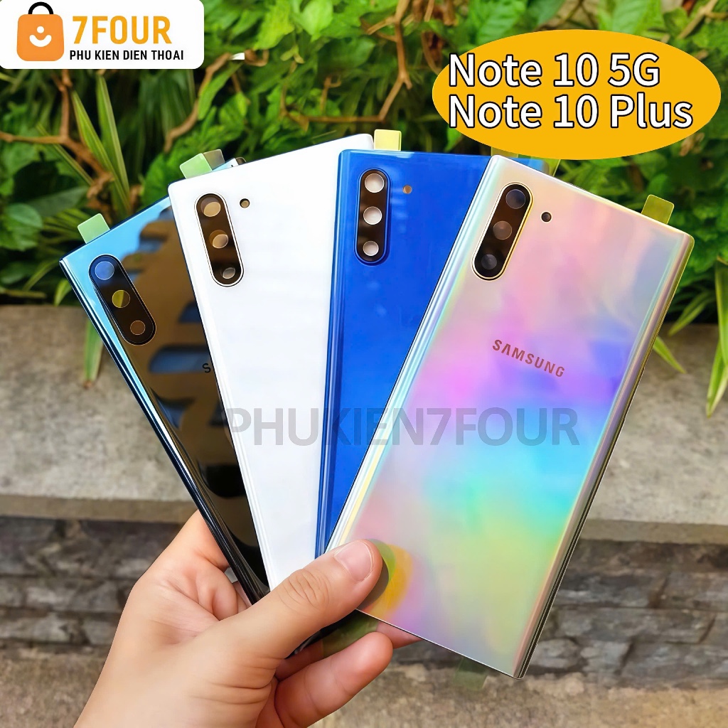 Nắp Lưng Note 10 Plus / Note 10 5G Samsung có kính cam, keo dán