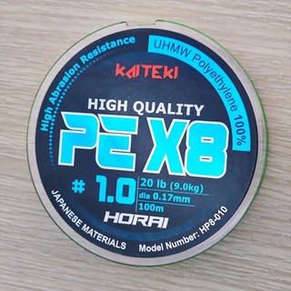 Dây PE Horai cuộn 100m, dây câu cá, cước cần câu
