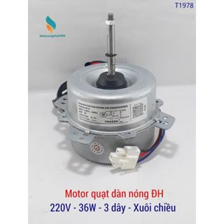  Motor quạt dàn nóng điều hòa AC220V công suất 36W 50W - 3 dây - xuôi chiều 