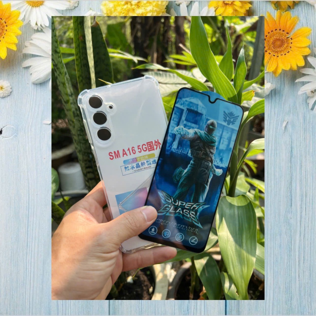 Ốp chống sốc kèm cường lực full màn hình Samsung A16 4/5G