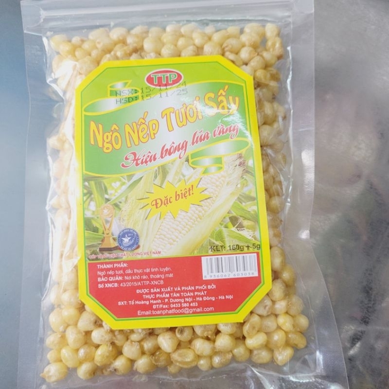 Ngô nếp tươi sấy