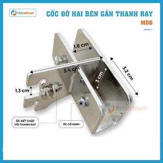 10 Cốc đỡ hai bên gắn thanh ray