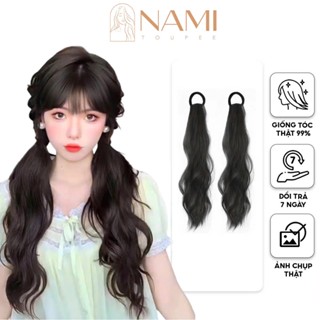 Tóc Giả Đuôi Ngựa Xoăn Dài Có Dây Cột, Tóc Giả Buộc 2 Bên Dễ Thương NAMI-20