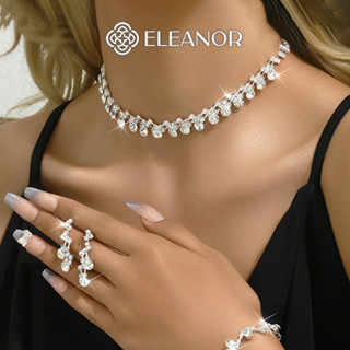 Dây chuyền nữ Eleanor Accessories đính đá lấp lánh đi tiệc phụ kiện trang sức vòng cổ 9293