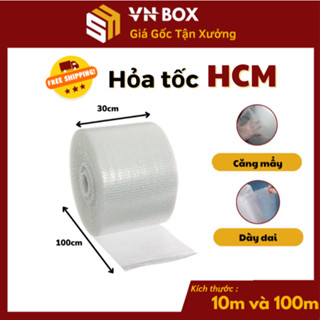Cuộn Bong Bóng Khí Chống Sốc 100m Xốp Nổ Chống Sốc Bọc Hàng Khổ Nhiều Size Giá Rẻ - VN BOX HCM