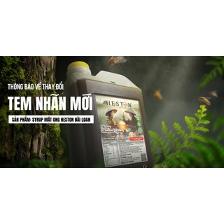 [TEM MỚI 2025] SYRUP MẬT ONG ĐÀI LOAN HESTON 3.3KG