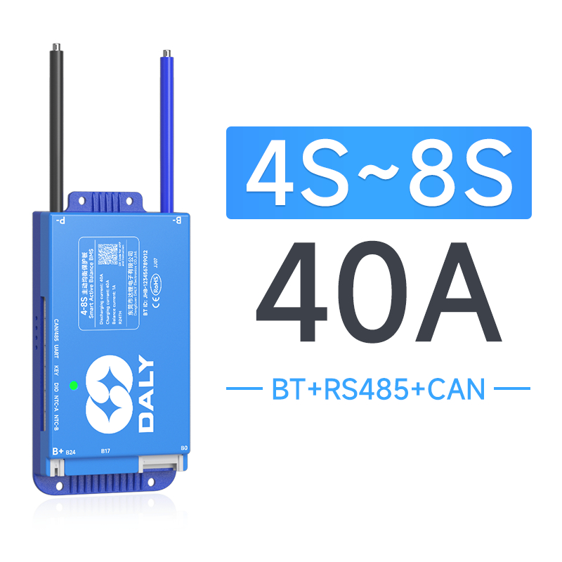 BMS DALY XANH (BALANCE) 40A-100A -CB1A-  Bluetooth - CAN/RS485-(wifi)