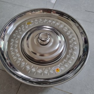 Nồi lẩu sống mâm vành 22cm inox cao cấp nấu được bếp từ