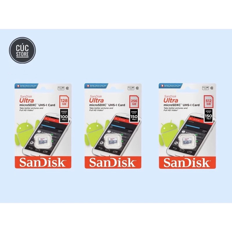 Thẻ nhớ Sandisk Ultra / Sandisk Extreme 128GB / 256GB / 512GB dành cho máy Nintendo Switch
