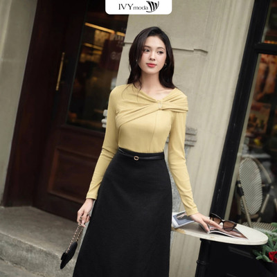 Áo thun cách điệu Haze nữ IVY moda MS 58M8932