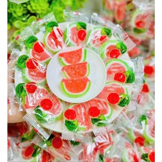  1kg Kẹo dẻo Dưa Hấu siêu hót - Bánh kẹo Tết - Tết 2025 - đồ ăn vặt kẹo dẻo vị dưa hấu cực ngon 