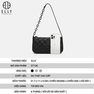 [Quà tặng giáo viên cao cấp sang trọng] Túi xách nữ cao cấp da thật ELLY – ET130