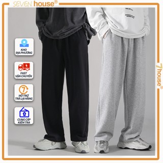 Quần Thun Ống Rộng Unisex Thời Trang Quần Nỉ Xám Nam Quần Dài Mùa Hè Basic Ulzzang Bigsize Màu Trơn Quần Thể Thao