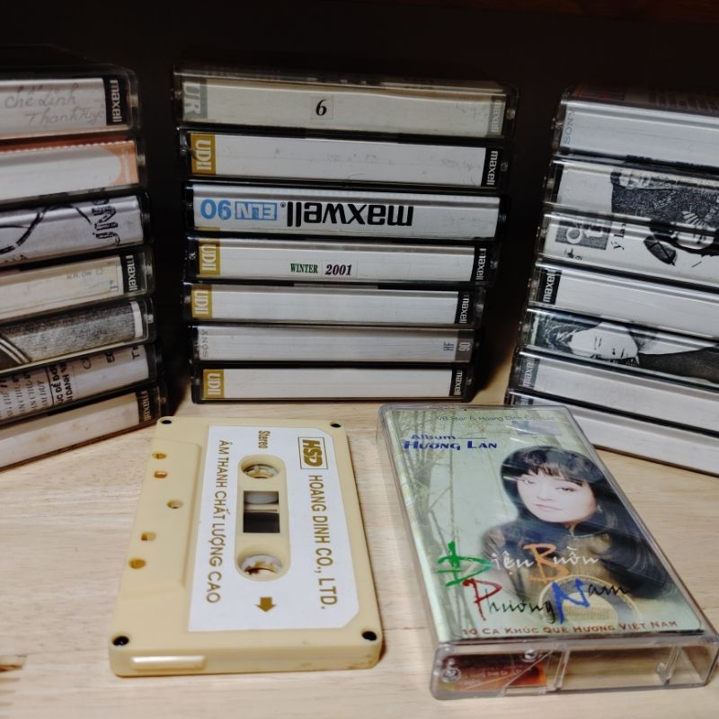 BĂNG NHẠC CASSETTE MAXELL UD2 XÁM TAPE 2 Cr 